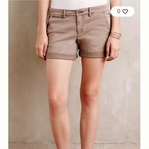 Anthropologie Pilcro And The Letterpress Hyphen Fit Khaki Women's Short Size 29